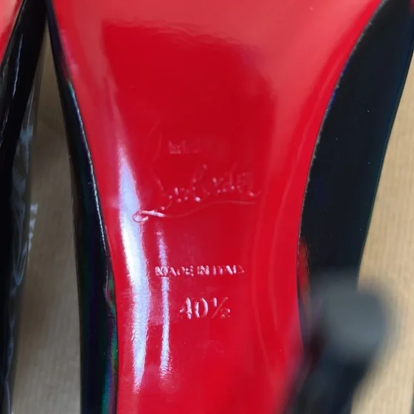 Christian Louboutin So Kate 120 pumps - Patent leather, Psychic Black, size 40.5 - Picture 7 of 9